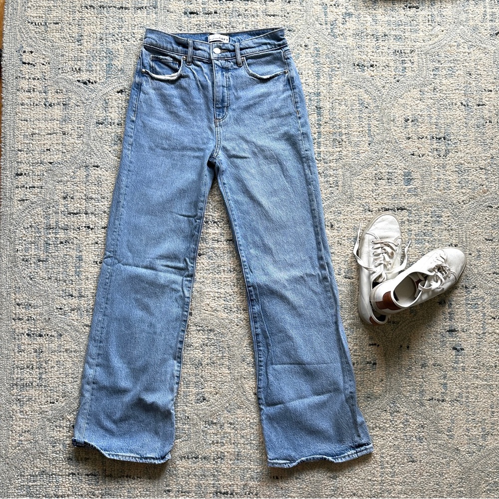LOFT Light Blue Wide Leg Jeans